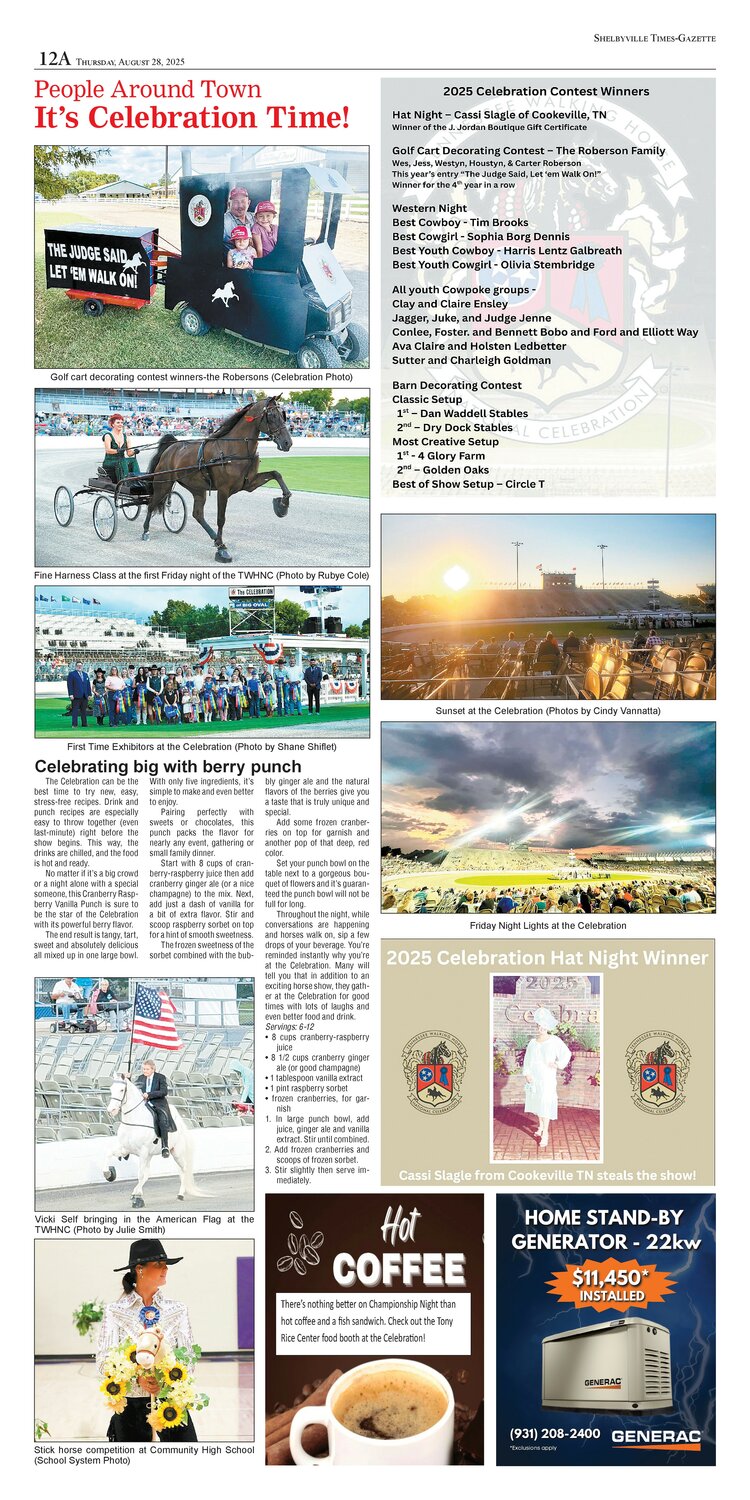 E-Edition Aug. 28, 2025 - Shelbyville Times-Gazette